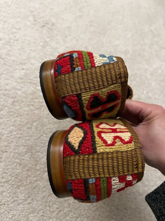 NWOB ARTEMIS Design WOOL Kilim Colorful Knit Driver Slip On Loafer Mens 13 Shoes main image 10